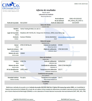 Certificación ATOS Compact Scan VDI/VDE